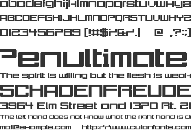 Urgently font preview