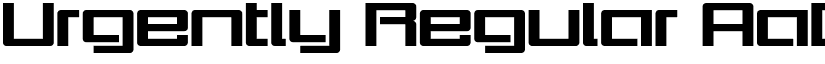 Urgently Regular font