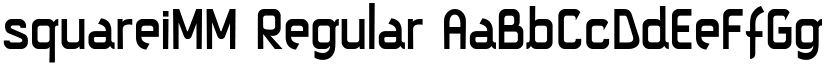 squareiMM Regular font