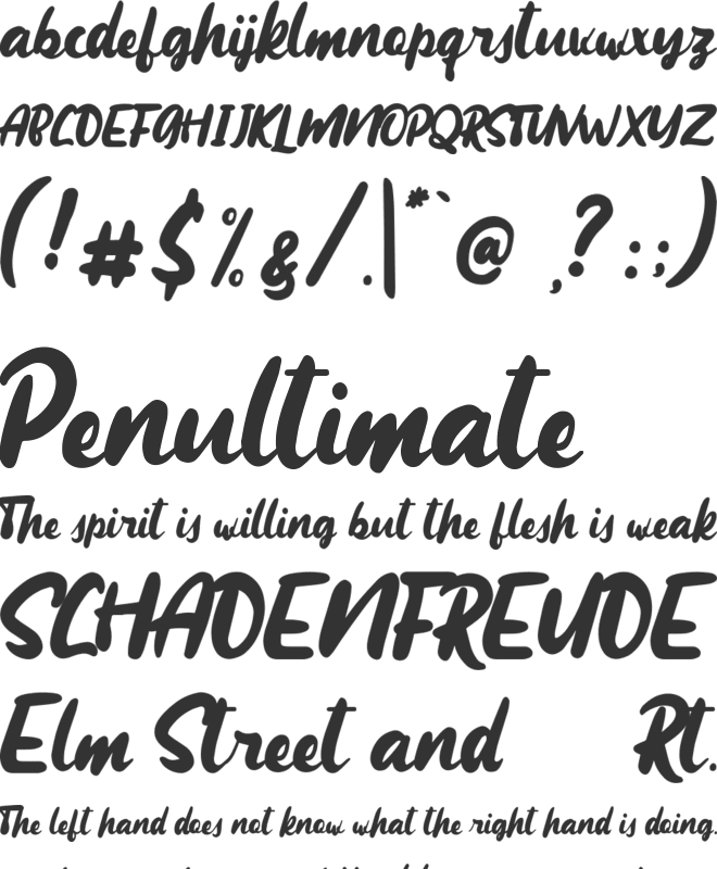 Maqueen font preview