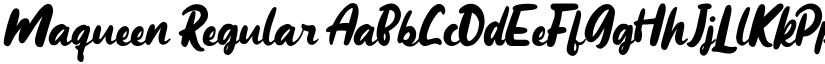 Maqueen Regular font