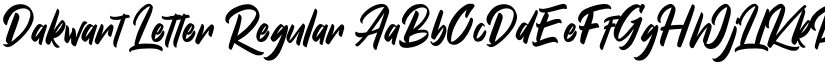 Dakwart Letter Regular font