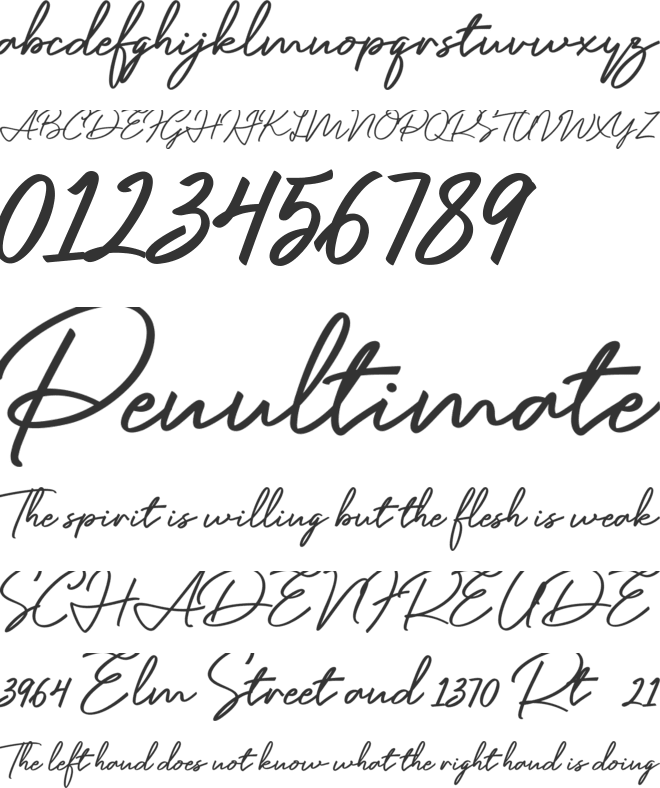 Mentawai font preview