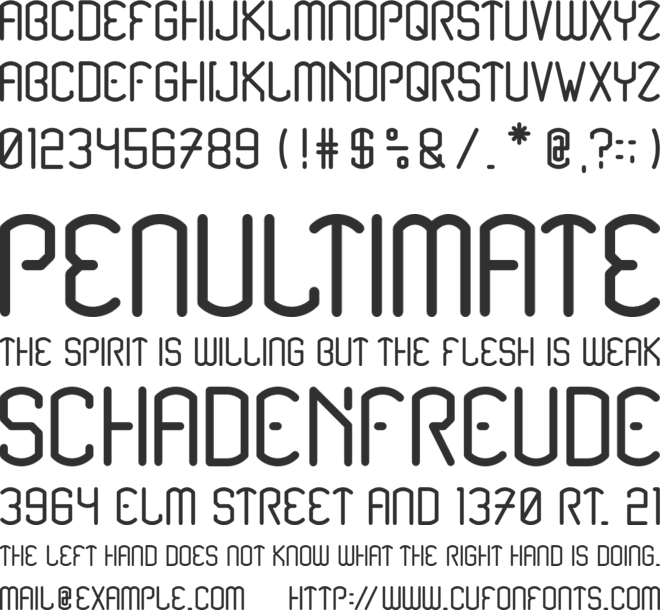 Renesnip Sans font preview