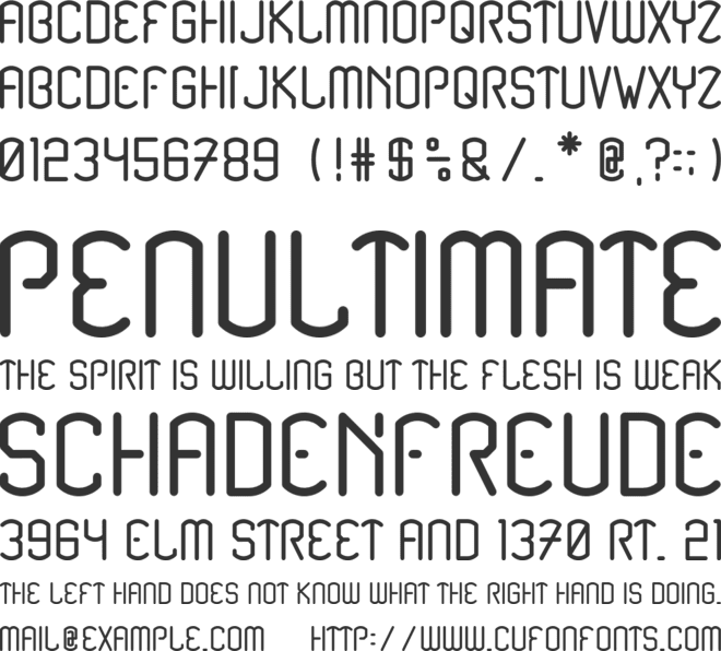 Renesnip Sans font preview