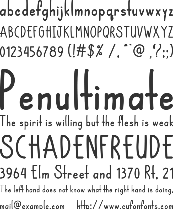 Chocolatte font preview