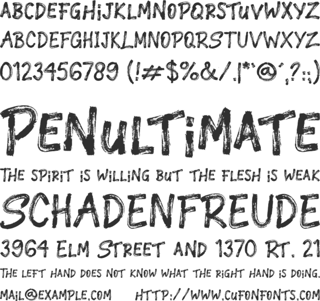 Crasher font preview