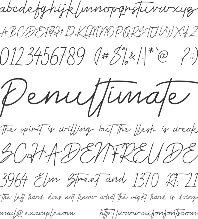 Victorika font preview