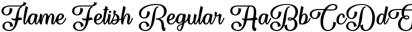 Flame Fetish Regular font