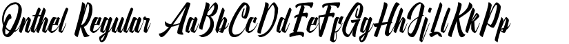 Onthel Regular font