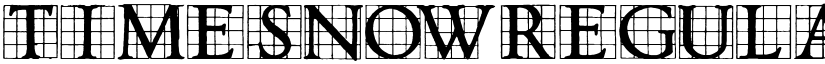 Timesnow Regular font