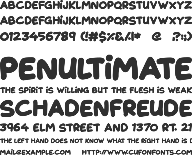 Magical Markers font preview
