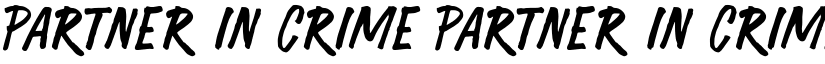 Partner in Crime Partner in Crime font