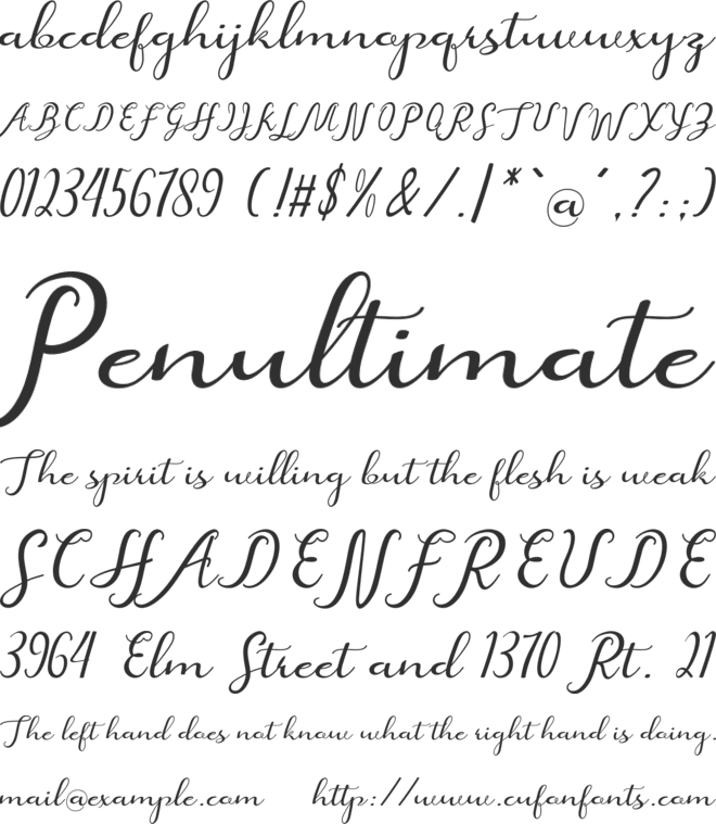 beatiful font preview