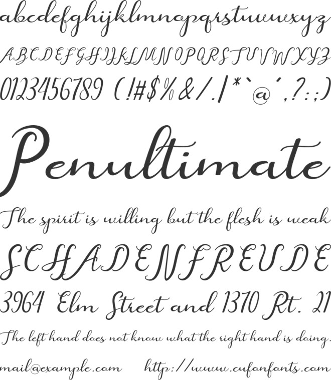 beatiful font preview