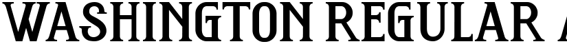 Washington Regular font