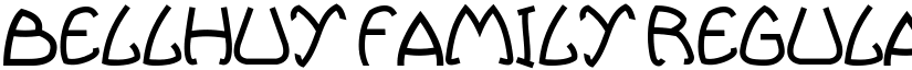 Bellhuy family Regular font