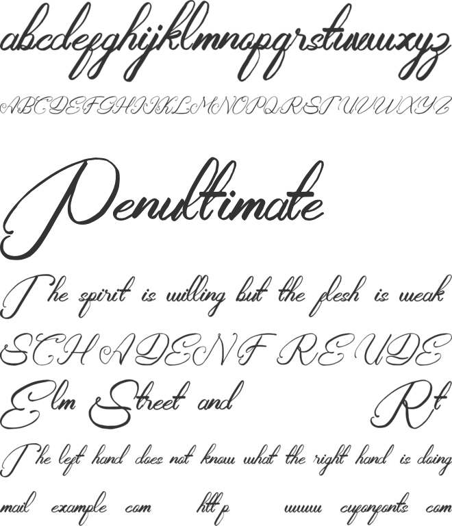 Rasyidin font preview