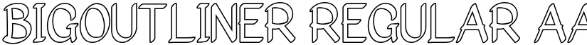 Bigoutliner font download