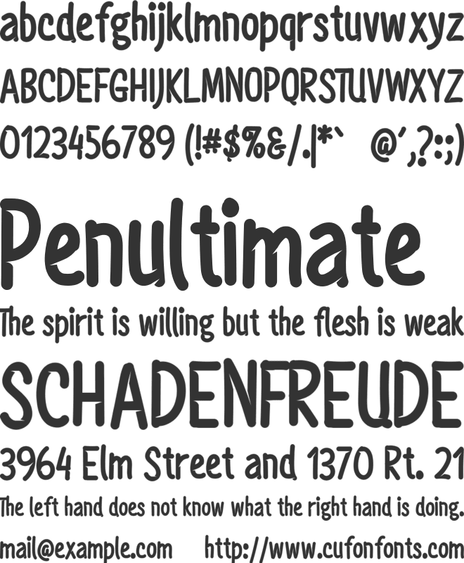 Mightyful font preview