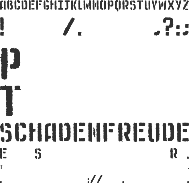 Medistencil font preview
