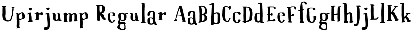 Upirjump font download