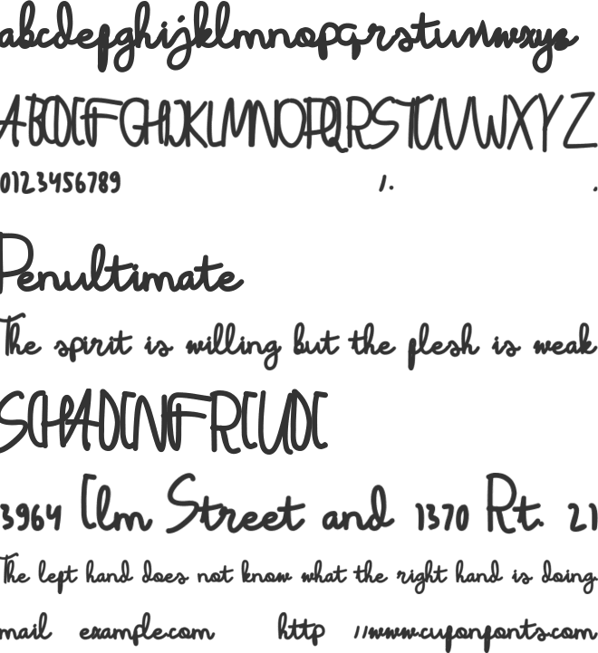 Latina font preview