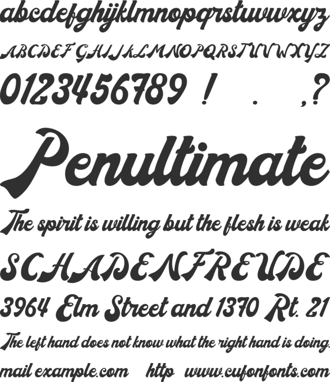 Donatello font preview