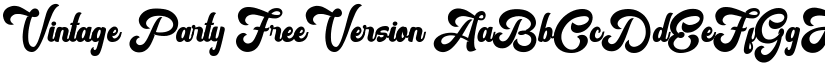 Vintage Party FreeVersion font