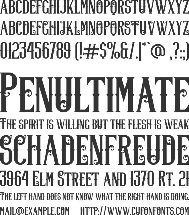 Lifer font preview