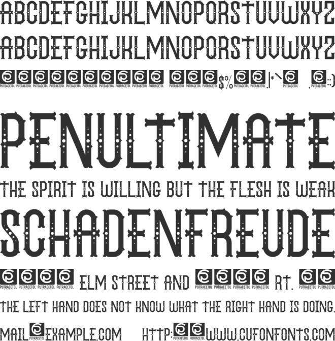 The Circus Show font preview