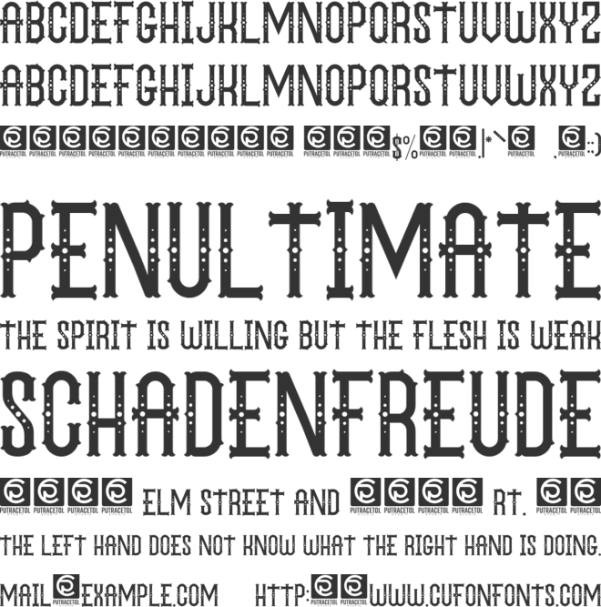 The Circus Show font preview