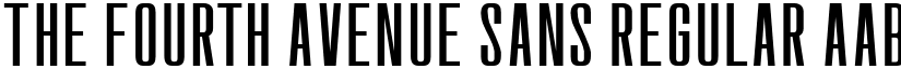 The Fourth Avenue Sans Regular font