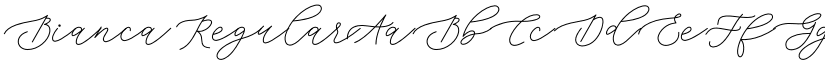 Bianca Regular font