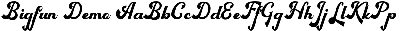 Bigfun Demo font