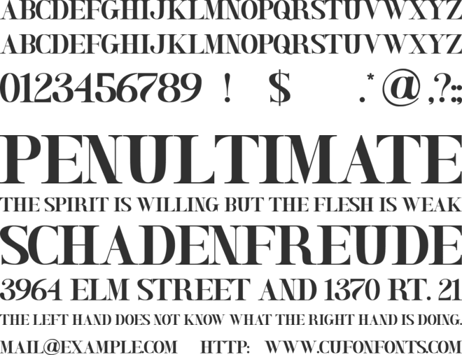Honeymoon Avenue Serif font preview
