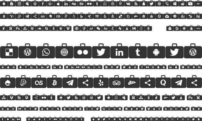 Font Social Media Series 2018 font preview