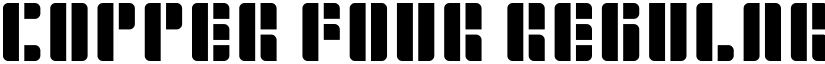 Copper Four Regular font