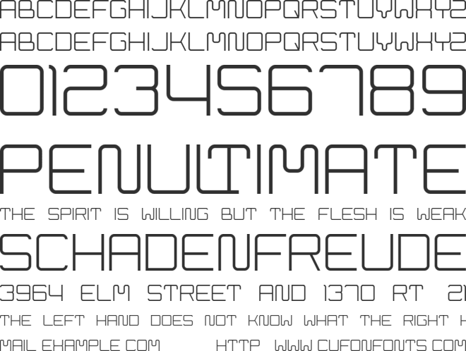 Cleptograph font preview