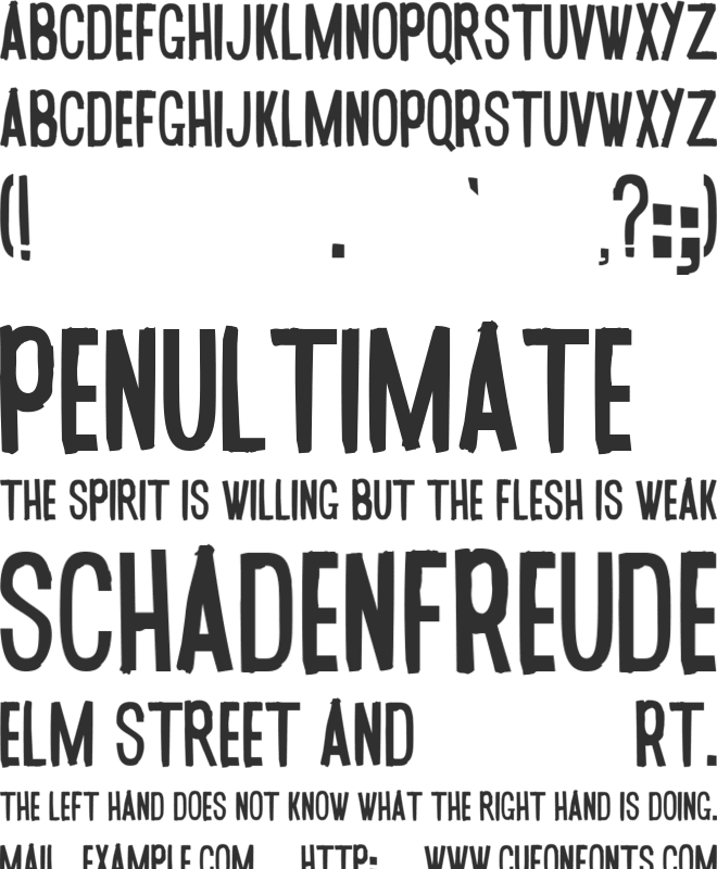 Oh Yeah font preview