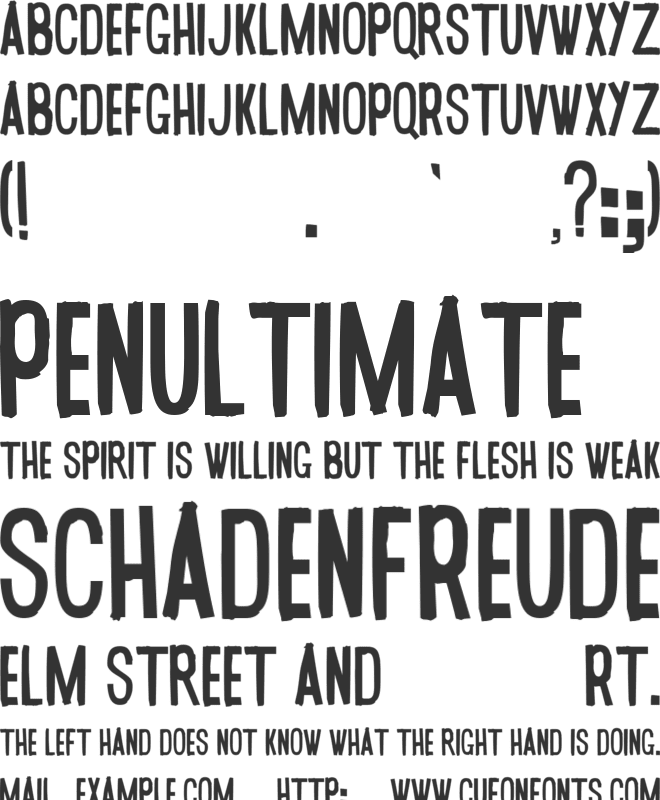 Oh Yeah font preview