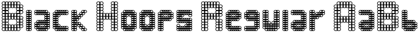 Black Hoops Regular font