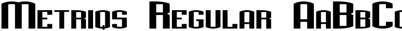 Metriqs Regular font