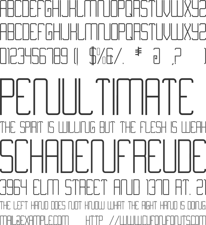 Nimiran font preview