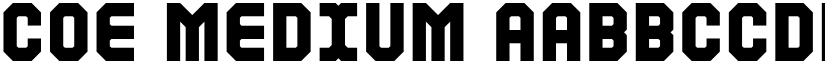 Coe Medium font
