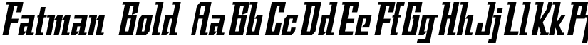 Fatman Bold font