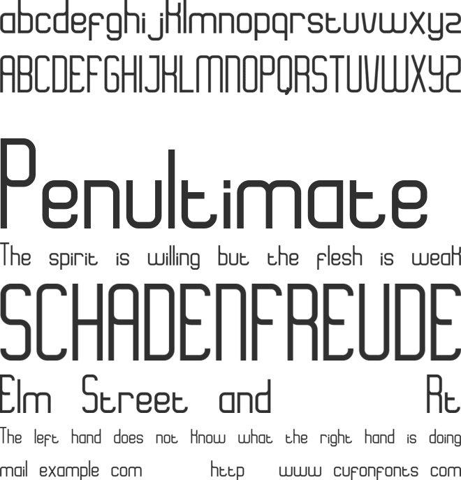 eazy font preview