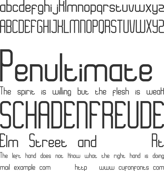 eazy font preview