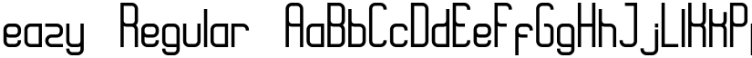 eazy Regular font