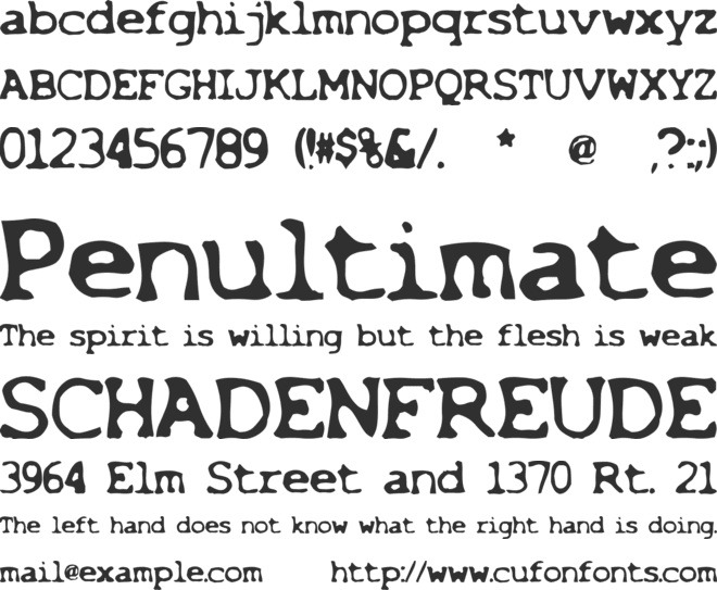 X-Files font preview